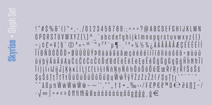 Skyrise Font Poster 7