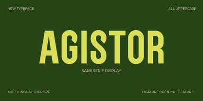 Agistors Font Poster 1