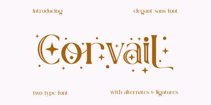 Corvail Font Poster 1
