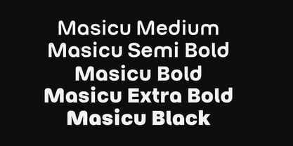 Masicu Font Poster 2