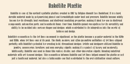 Bakelite Line Font Poster 5