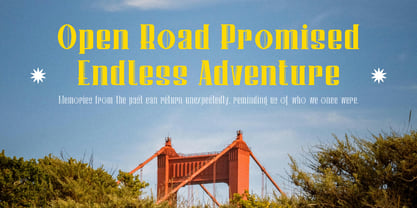 Bakelite Line Font Poster 6