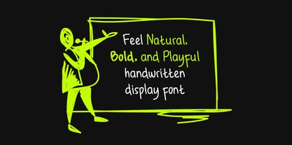 Bold Marker Font Poster 3
