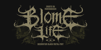 Blome Life Font Poster 1