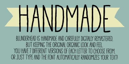 Blunderhead Font Poster 5