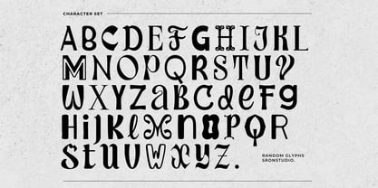 Random Glyphs Font Poster 12