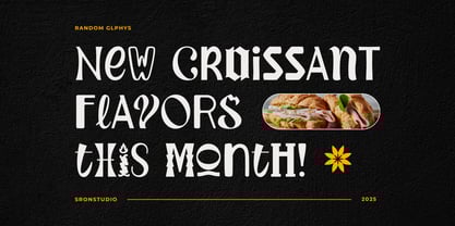 Random Glyphs Font Poster 5