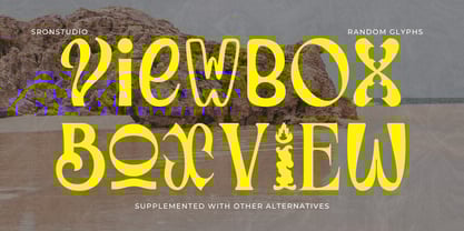 Random Glyphs Font Poster 10