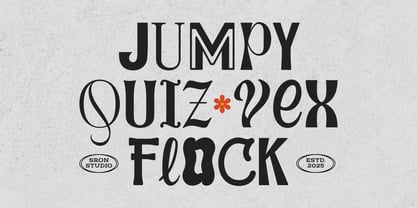 Random Glyphs Font Poster 3