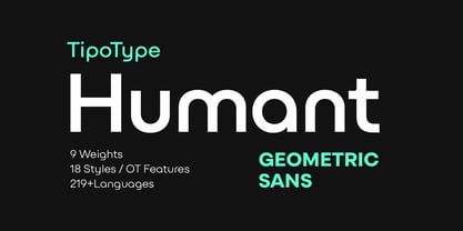 Humant Font Poster 1