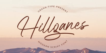 Hillganes Font Poster 1