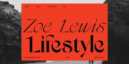 Kolosal Display Font Poster 4