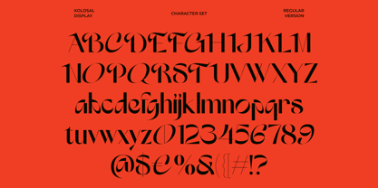 Kolosal Display Font Poster 9