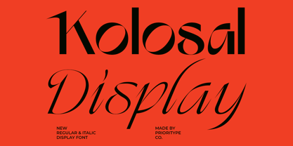 Kolosal Display Font Poster 1