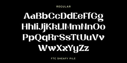 Sheafy Pile Font Poster 4