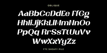 Sheafy Pile Font Poster 5