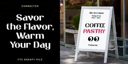 Sheafy Pile Font Poster 12