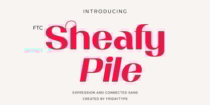 Sheafy Pile Font Poster 1
