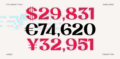 Sheafy Pile Font Poster 9