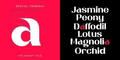 Sheafy Pile Font Poster 6