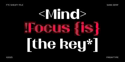 Sheafy Pile Font Poster 3