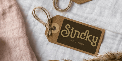 Sincky Font Poster 4