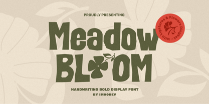 Meadow Bloom Font Poster 1