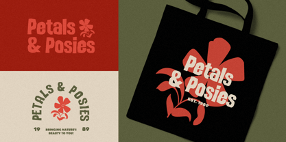 Meadow Bloom Font Poster 2