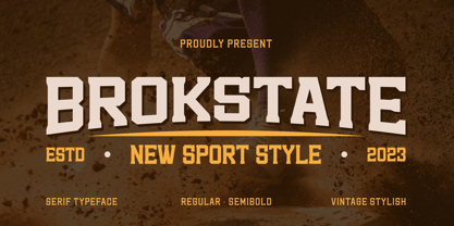 Brokstate Font Poster 1