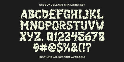Groovy Volcano Font Poster 7