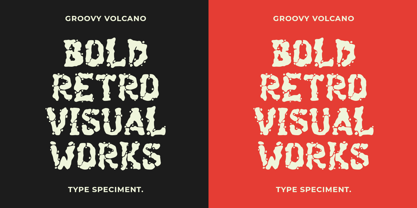 Groovy Volcano Font Poster 6