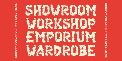 Groovy Volcano Font Poster 4