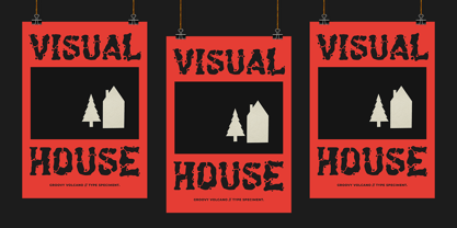 Groovy Volcano Font Poster 5