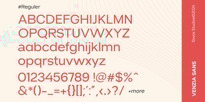 Venzia Sans Font Poster 9