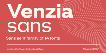 Venzia Sans Font Poster 1
