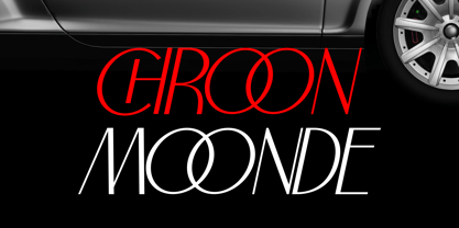 Chroon Moonde Font Poster 7