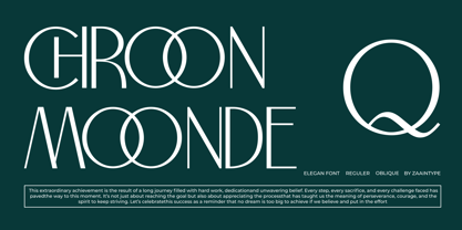 Chroon Moonde Font Poster 1