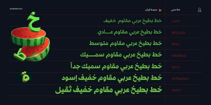 AS Batekh Font Poster 2