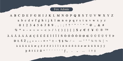 Fox Adonis Font Poster 9