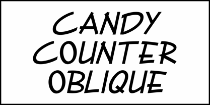 Candy Counter JNL Font Poster 4