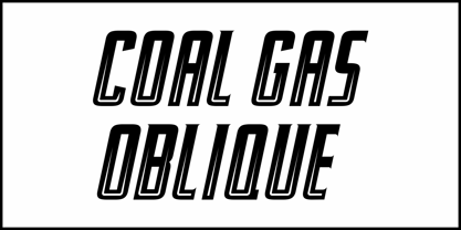 Coal Gas JNL Font Poster 4