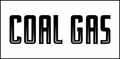 Coal Gas JNL Font Poster 2