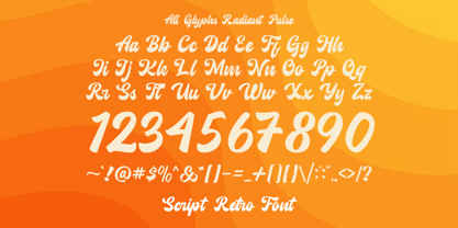 Radiant Pulse Font Poster 11