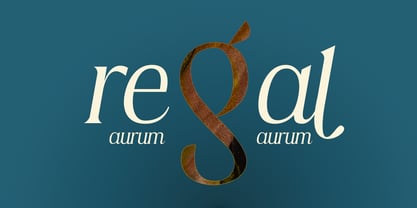 Regals Aurum Font Poster 2