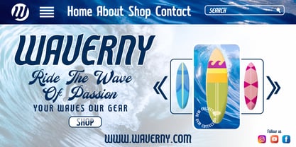 Nordwaves Font Poster 5