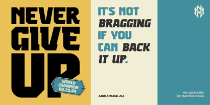 MN Ligahura Font Poster 4