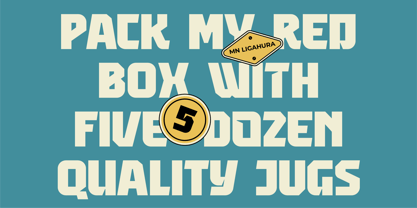 MN Ligahura Font Poster 3