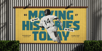 MN Ligahura Font Poster 11