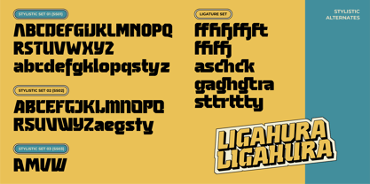 MN Ligahura Font Poster 8