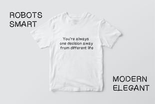 Robot cute Font Poster 9